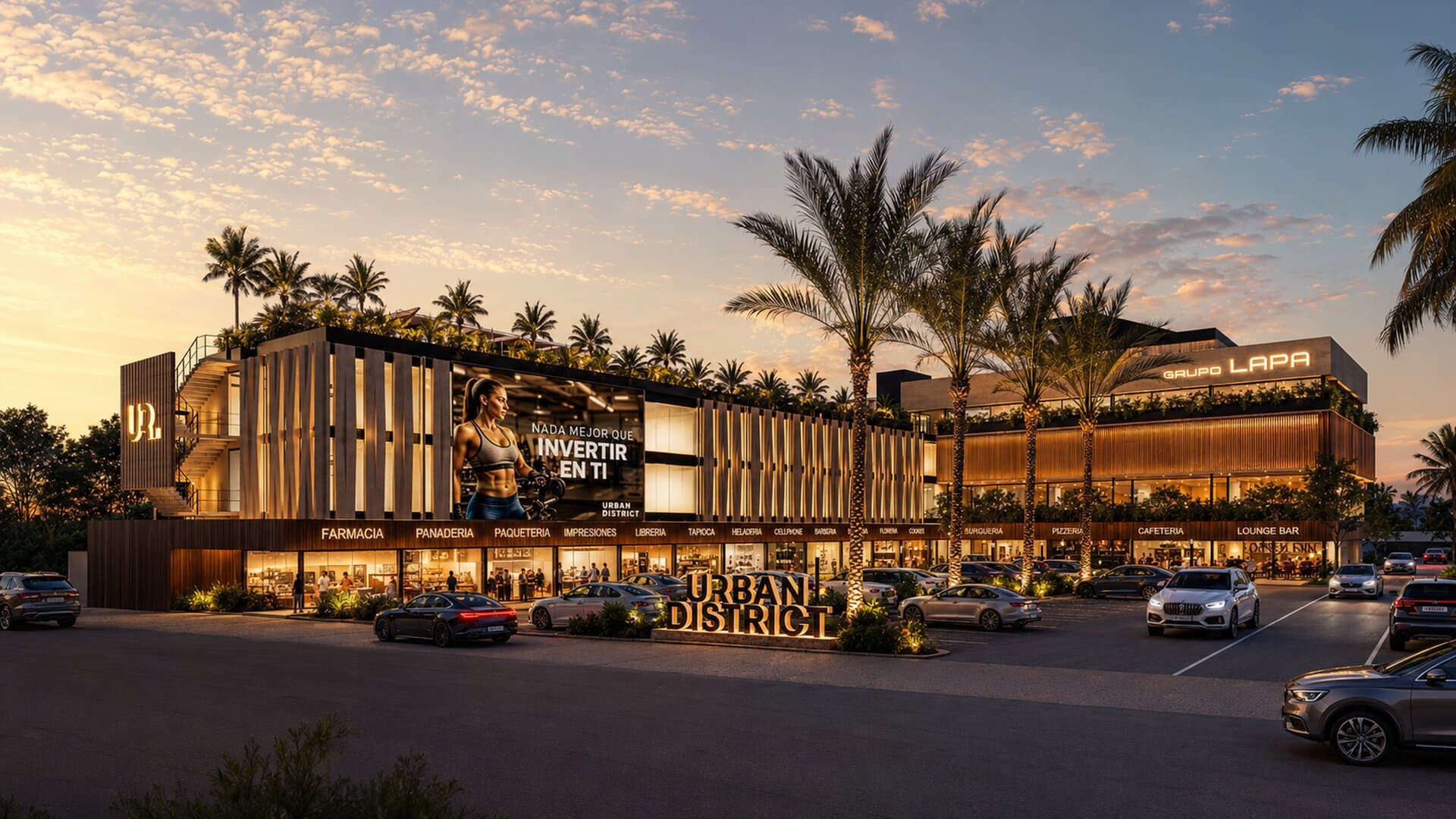 Render arquitectónico de Urban District